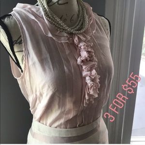 Light pink jcrew cotton blouse